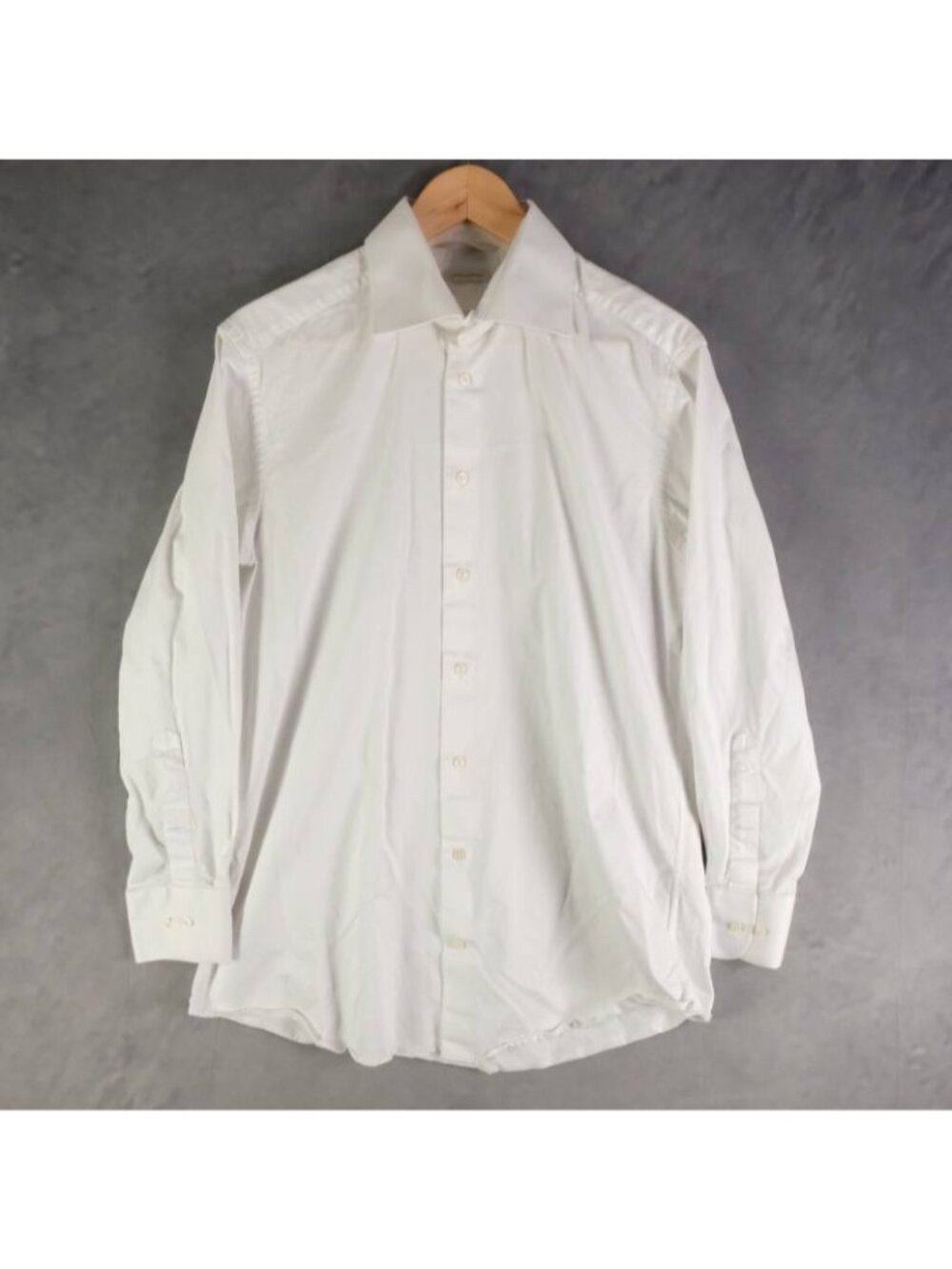 SUITSUPPLY Shirt Mens 42 16.5 White Slim Fit Egyptian Cotton Dress Formal